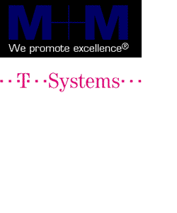 Logo: M+M und T-Systems International GmbH 